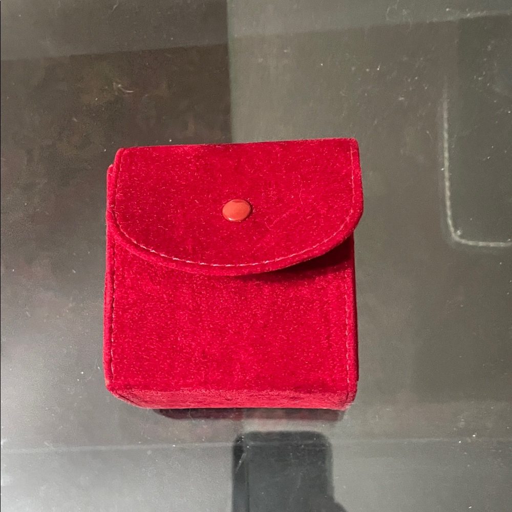 Cartier Red Velvet Watch Case with pillow